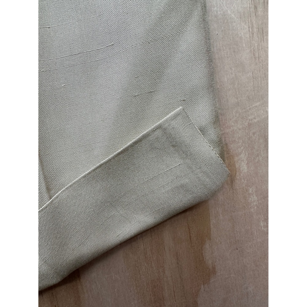 Ann Taylor Womens 8 Tan 100% Silk Cuffed Straight Leg Trousers High Rise Pants - Picture 3 of 7